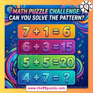Math Puzzle Challenge: Can you solve the pattern? - Puzz637 Math Puzzle Challenge: Can you solve the pattern?