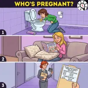 Picture Riddle: Who is pregnant? - Puzz662 Picture Riddle: Who is pregnant?