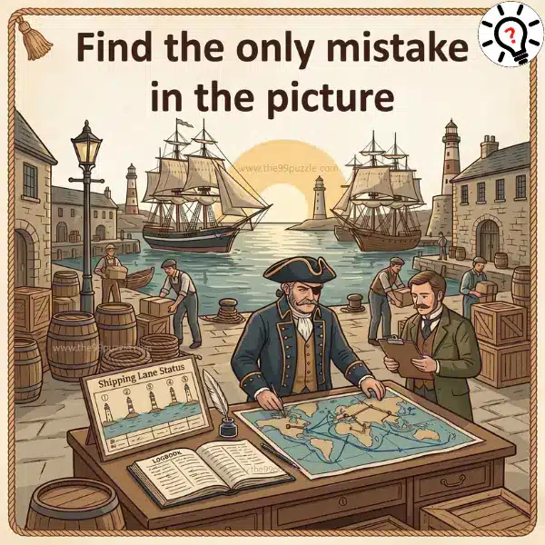 Pirate harbor mystery: Can you spot the error? Pirate harbor mystery: Can you spot the error?