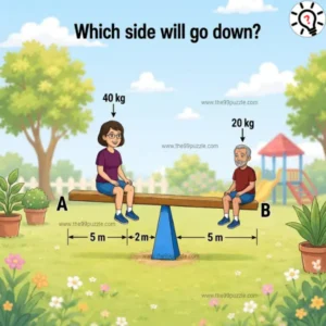 Fun Seesaw Logic Puzzle: Which Side Will Go Down? - Puzz689 Fun Seesaw Logic Puzzle: Which Side Will Go Down?