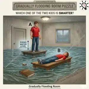 Brain Teaser: Who is Smarter in the Flooding Room? - Puzz691 Brain Teaser: Who is Smarter in the Flooding Room?