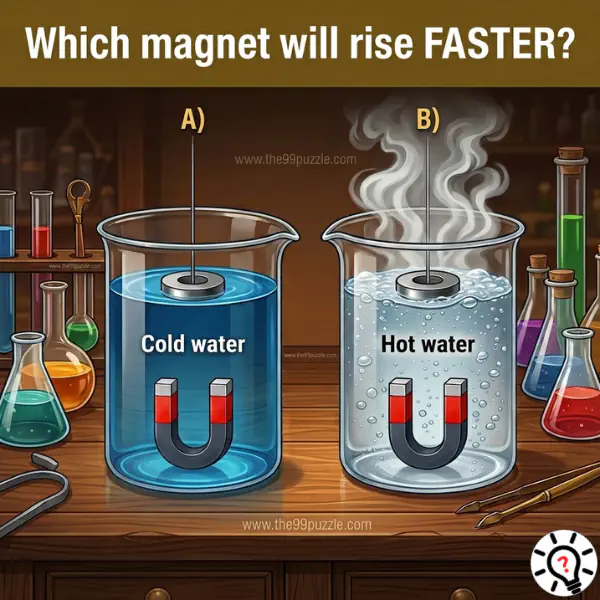 Science Brain Teaser: Which Magnet Will Rise Faster? Science Brain Teaser: Which Magnet Will Rise Faster?