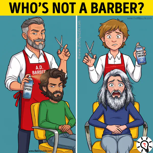Brain Teaser Challenge: Who is not a Barber? Brain Teaser Challenge: Who is not a Barber? – Puzz705
