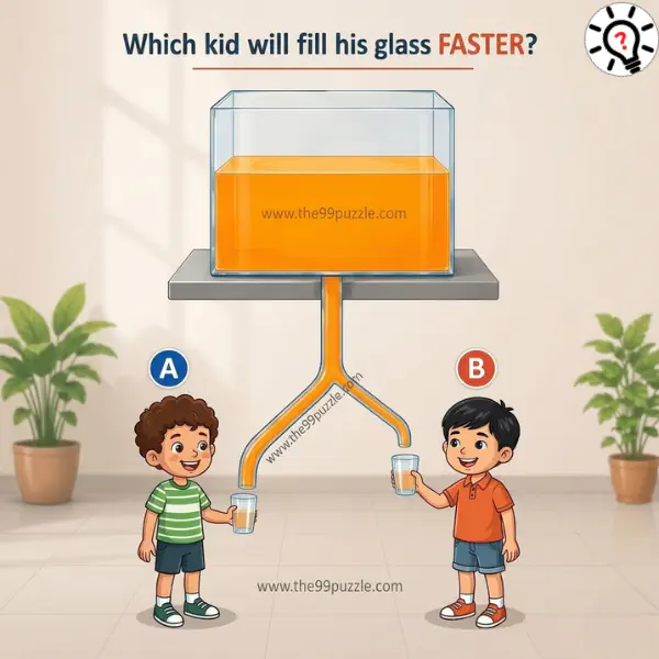Fun Picture Puzzle: Can You Tell Which Glass Fills Faster? Fun Picture Puzzle: Can You Tell Which Glass Fills Faster?