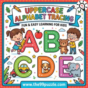 Fun and Easy: Uppercase Alphabet Tracing Worksheet Fun and Easy: Uppercase Alphabet Tracing Worksheet