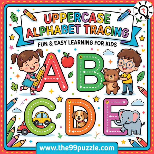 Fun and Easy: Uppercase Alphabet Tracing Worksheet Fun and Easy: Uppercase Alphabet Tracing Worksheet