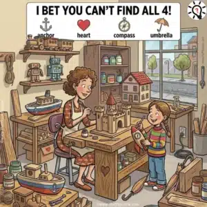 Fun Seek and Find Puzzle: Can You Spot the 4 Hidden Items? - Puzz711 Fun Seek and Find Puzzle: Can You Spot the 4 Hidden Items?