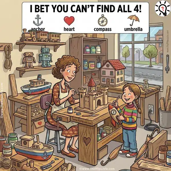 Fun Seek and Find Puzzle: Can You Spot the 4 Hidden Items? Fun Seek and Find Puzzle: Can You Spot the 4 Hidden Items? – Puzz711