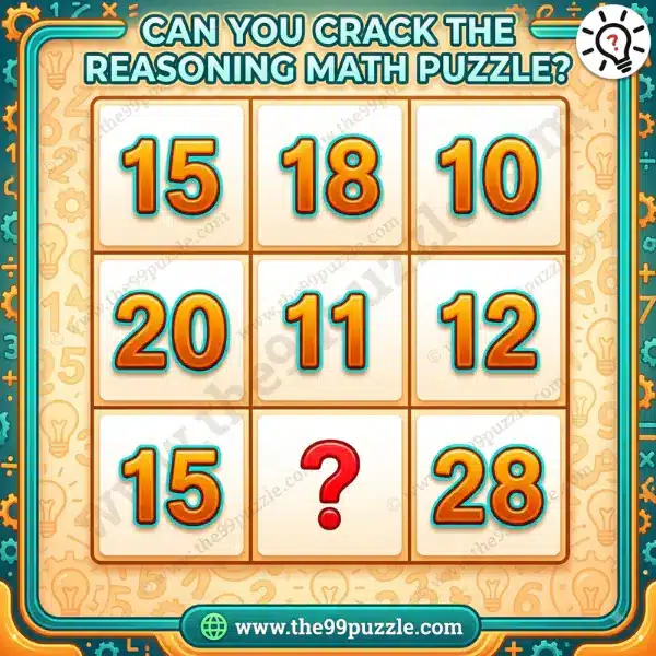 Missing Number Logic Puzzle: Test Your Math Skills Missing Number Logic Puzzle: Test Your Math Skills – Puzz714