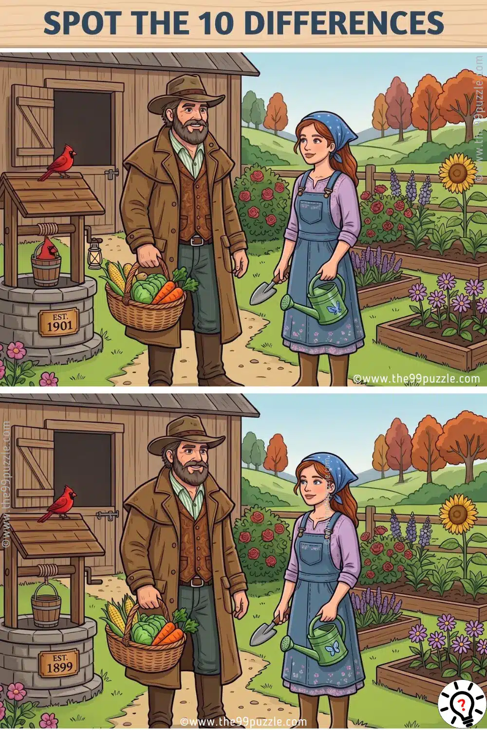 Fun Visual Farm Puzzle: Can You Find the 10 Differences? Fun Visual Farm Puzzle: Can You Find the 10 Differences? – Puzz721