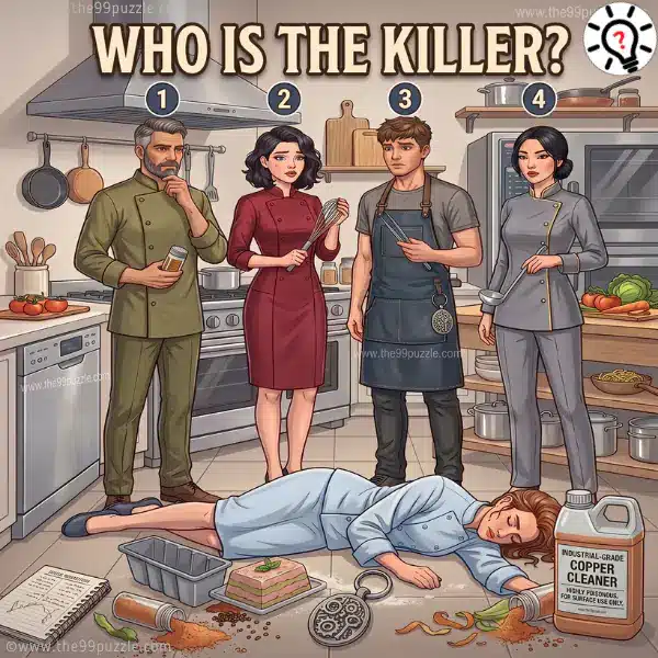 Spot the Killer: Find the Hidden Clue in This Kitchen Mystery Spot the Killer: Find the Hidden Clue in This Kitchen Mystery – Puzz722