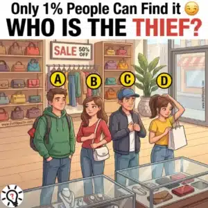 Detective Fun Brain Teaser: Can You Spot the Shoplifter? - Puzz731 Puzz731