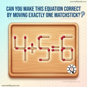 Can You Beat the 4+5=6 Matchstick Brain Teaser Challenge? - Puzz737 Can You Beat the 4+5=6 Matchstick Brain Teaser Challenge?