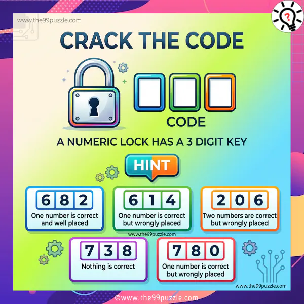 Crack the Code: Find the Hidden 3-Digit Key Crack the Code: Find the Hidden 3-Digit Key – Puzz739