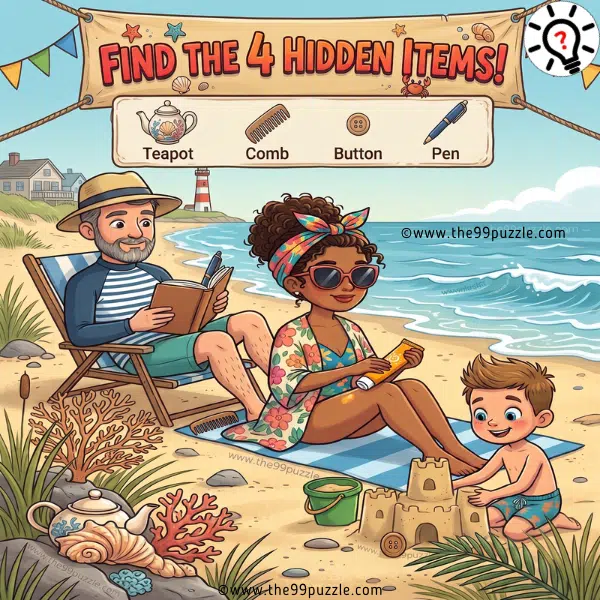 Find the 4 Hidden Items: Beach Day Puzzle Challenge Find the 4 Hidden Items: Beach Day Puzzle Challenge – Puzz758