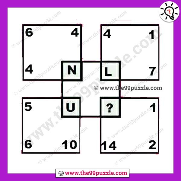 Which Letter Replaces The Question Mark Reasoning The 99 Puzzle