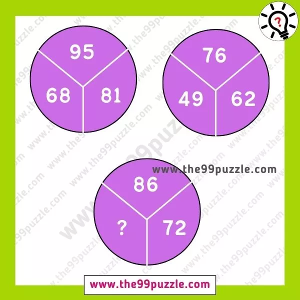 Logical mathematics of circle puzzle with answer - The 99 Puzzle