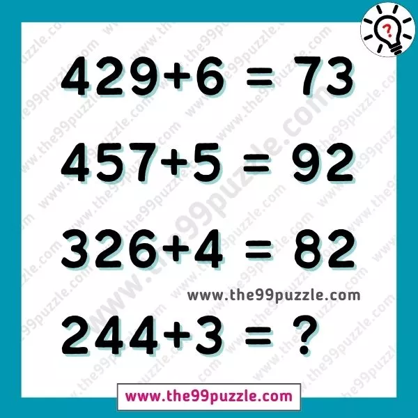 Tricky Number Puzzle Equation Can You Solve The Math Puzzle The Puzzle