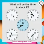 What will be the time on the clock E? – Puzz559