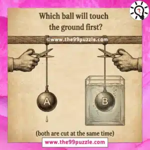 Which ball will touch the ground first?