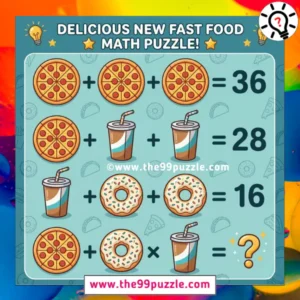 Delicious Fast Food: Can you solve the math puzzle?