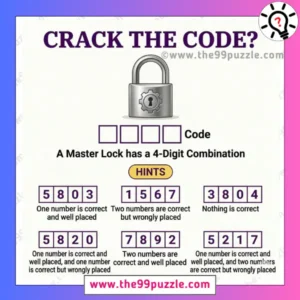 Mastermind Puzzle: Can you crack the lock code?