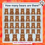 Visual Puzzle: How many bears are there? – Puzz618