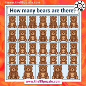 Visual Puzzle: How many bears are there?