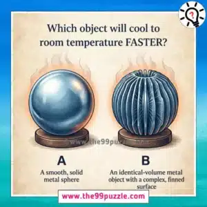 Which object will cool to room temperature faster?