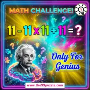 Only sharp minds can solve the math equation