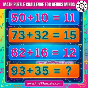 Math puzzle challenge for genius minds