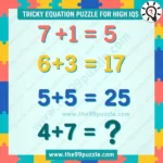 Tricky equation puzzle for high IQ – Puzz665
