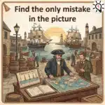 Pirate harbor mystery: Can you spot the error? – Puzz675