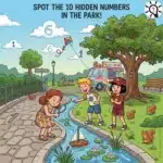 Fun Brain Teaser: Spot the 10 Hidden Numbers in the Park! – Puzz683