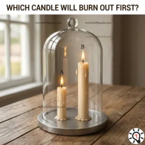 Easy Logic Puzzle: Which Candle Burns Out First?