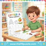 Letter A Tracing Worksheet (Free Printable) for Preschool & Kindergarten