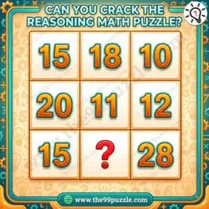 Missing Number Logic Puzzle: Test Your Math Skills – Puzz714