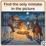 Wild West Picture Puzzle: Find the Hidden Mistake – Puzz723