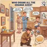 Logical Brain Teaser: Who Drank All the Orange Juice? – Puzz728