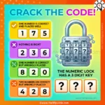 Logic Puzzle for Adults: Crack the 3-Digit Safe Code – Puzz735