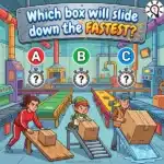Tricky Logic Game: Which Box Will Slide Down the Fastest? – Puzz749