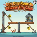 Physics Puzzle Challenge: Cut One Rope to Release the Cage – Puzz747
